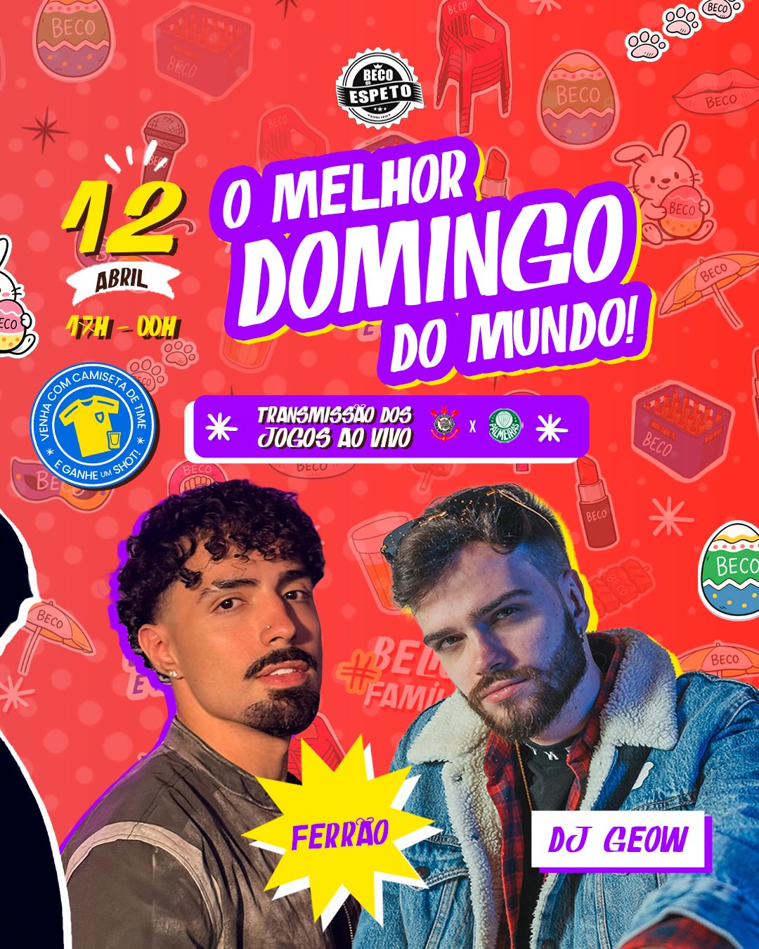 DOMINGOU NO BECÃO!