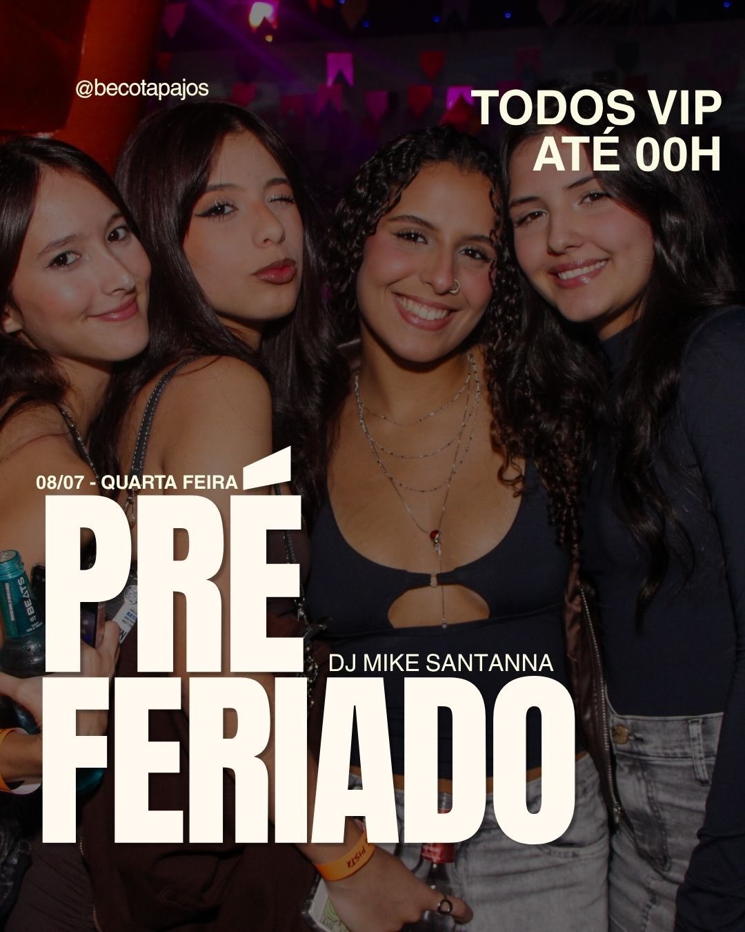 PRÉ FERIADO NO BECO ✨