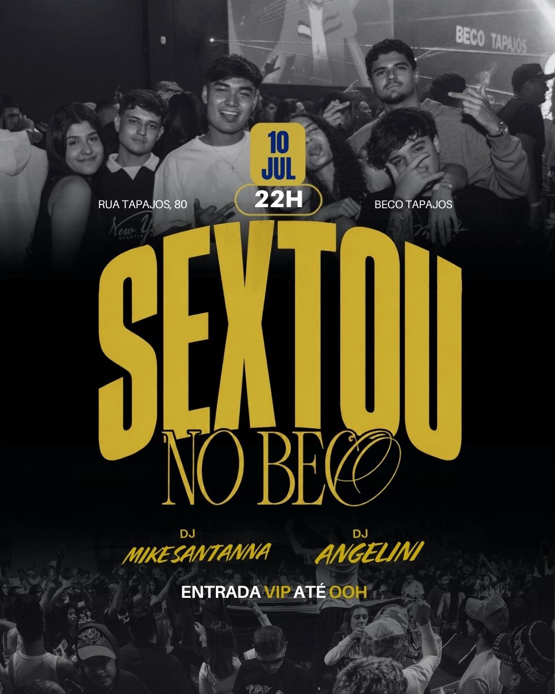 Sextou no beco 🎉