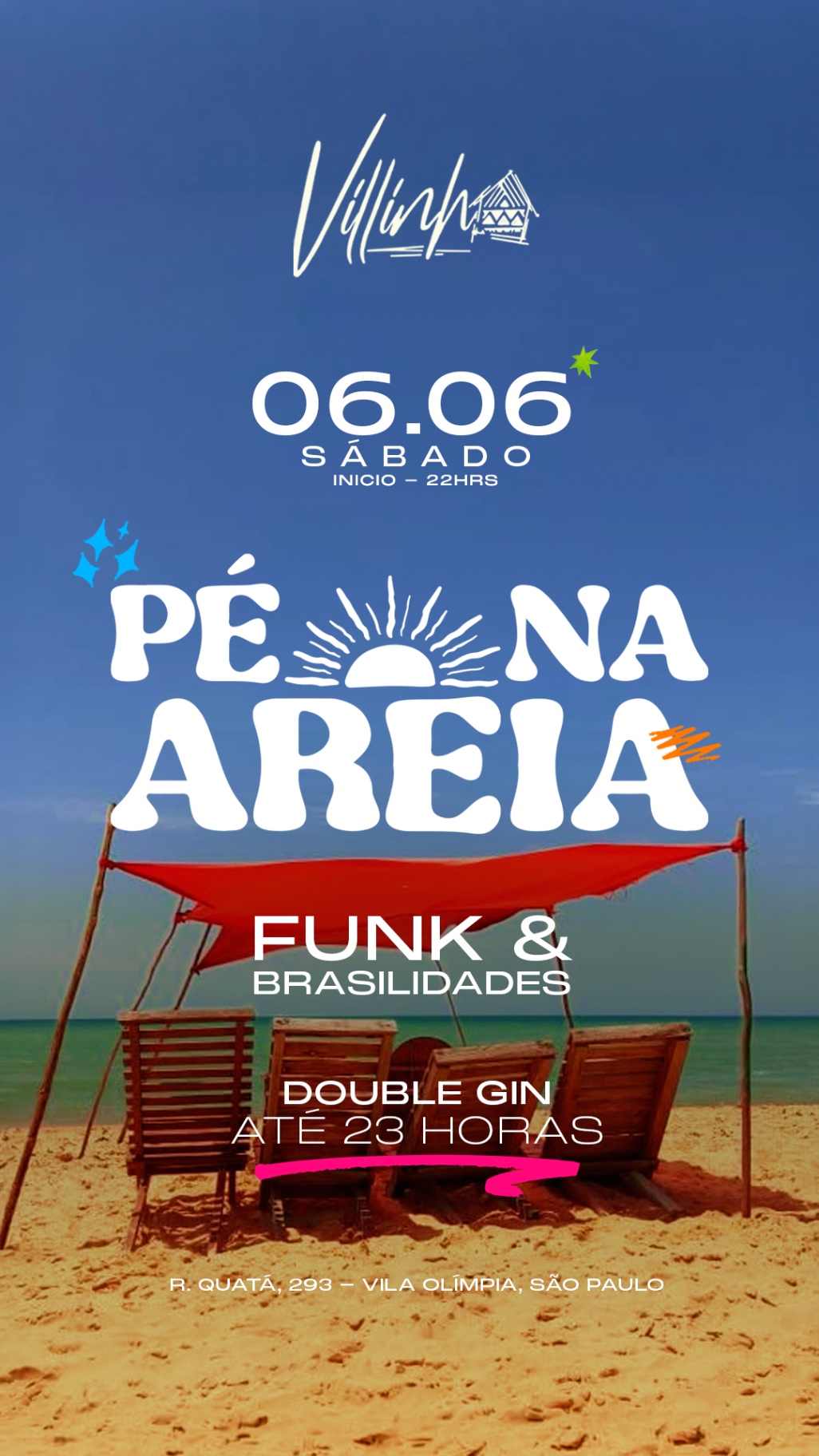 Pé na areia